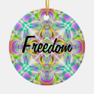 "Freiheit - Freiheit" Keramik Ornament