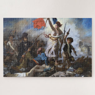 Freiheit führt das Volk an: Eugène Delacroix Puzzle