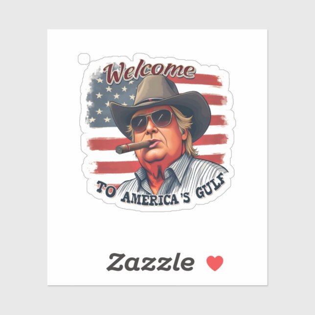 Freiheit für Amerikas Golf-Amerikaner Trump Aufkleber (Blatt)