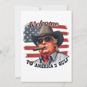 Freiheit für Amerikas Golf Amerikanischer Trump Feiertagskarte