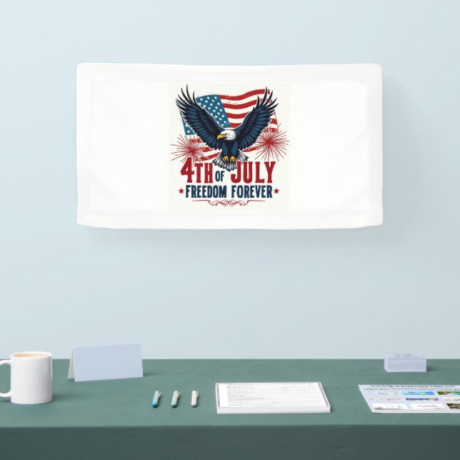 Freiheit für den 4. Juli Banner (Messe)