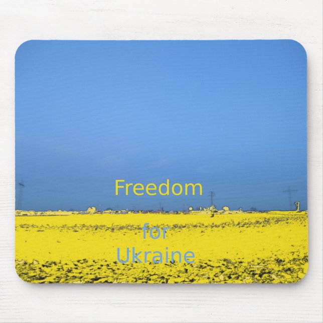 Freiheit für die Ukraine Mousepad (Vorne)