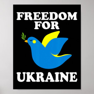 Freiheit für die Ukraine Unterstützung der Ukraine Poster