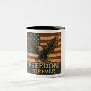 Freiheit für immer - Patriotische Adler Tasse