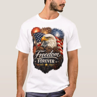 Freiheit für immer – Realistischer Weißkopfseeadle T-Shirt