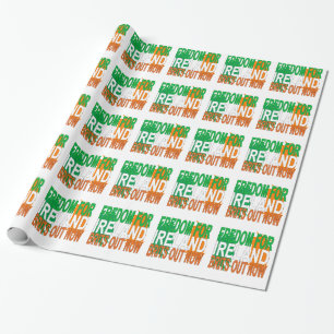 Freiheit für Irland ".png Geschenkpapier