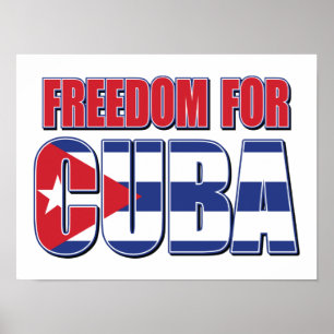 Freiheit für Kuba Poster