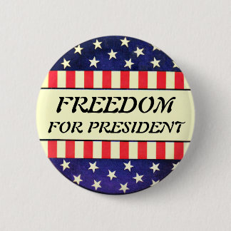 Freiheit für Präsidentenknopf Button