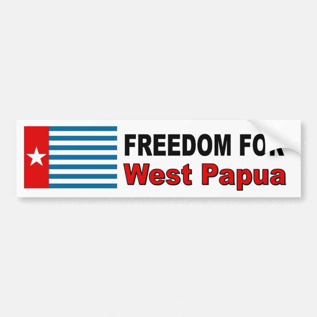 Freiheit für Westpapua Autoaufkleber (Vorne)