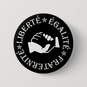 Freiheit, Gleichheit, Brüderlichkeit Button