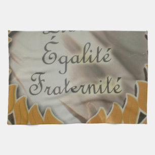 Freiheit, Gleichheit, Brüderlichkeit Geschirrtuch