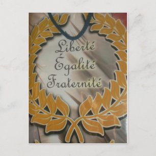 Freiheit, Gleichheit, Brüderlichkeit: Zukunft Blüh Postkarte
