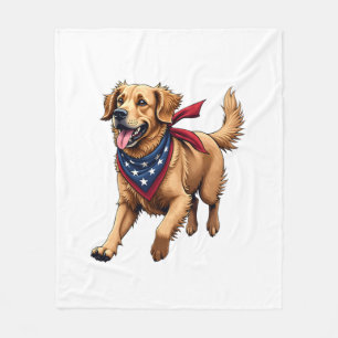 Freiheit Golden Retriever Vintage Gravur Shirt 4 Fleecedecke