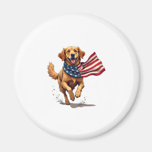 Freiheit Golden Retriever Vintage Gravur Shirt Magnet