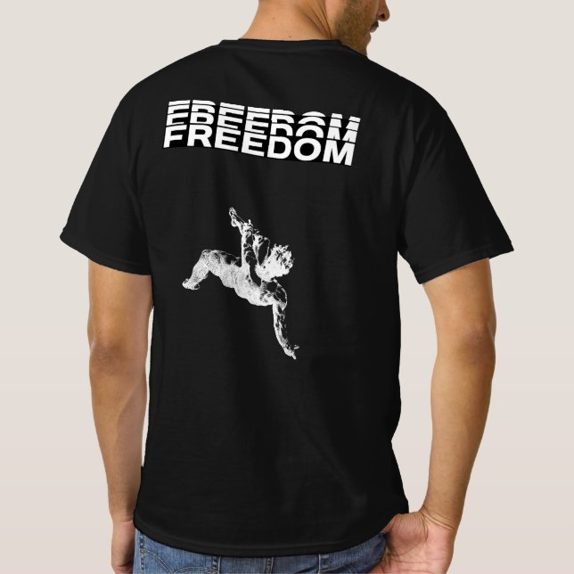 Freiheit Grafik T-Shirt (Rückseite)