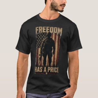 Freiheit Hat Einen Preis Amerikanischer Soldat Pat T-Shirt