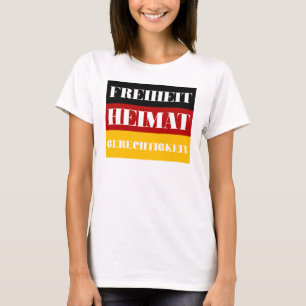 Freiheit Heimat Gerechtigkeit - Deutsches Patriot T-Shirt