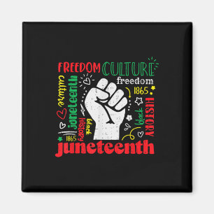 Freiheit im Juni - 19. Juni 1865 Afrika H Magnet