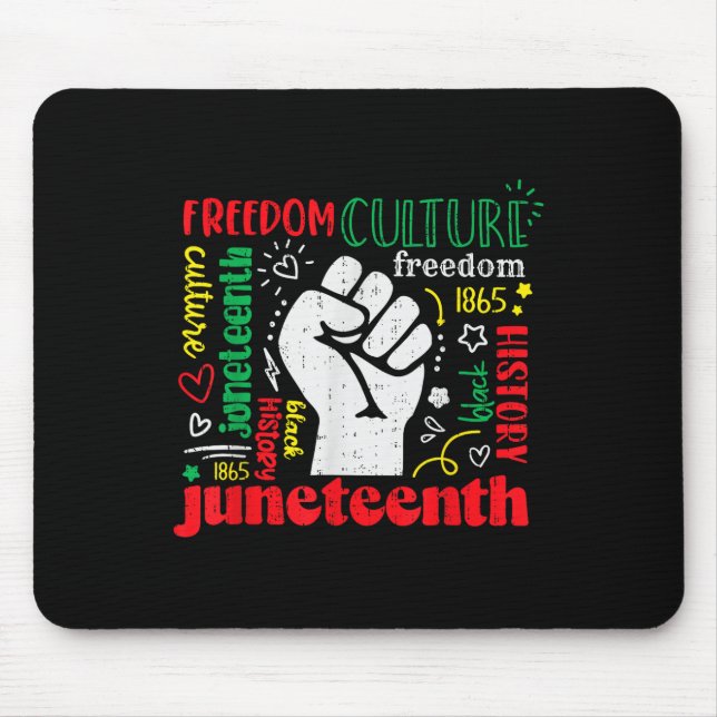 Freiheit im Juni - 19. Juni 1865 Afrika H Mousepad (Vorne)