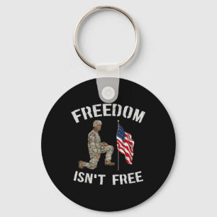 Freiheit ist Amerikas Fahne Veteran Memoria Schlüsselanhänger