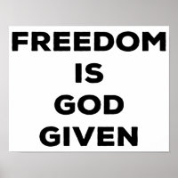 Freiheit ist Gott gegeben