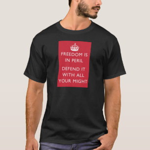 Freiheit ist in der Gefahr verteidigen sie mit T-Shirt
