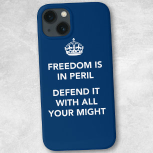 Freiheit ist in Gefahr Case-Mate iPhone Hülle