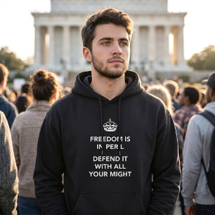 Freiheit ist in Gefahr, verteidige sie mit aller M Hoodie