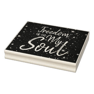 Freiheit ist in meinem Soul Gummistempel