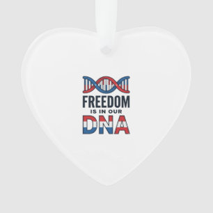 Freiheit ist in unserer DNA Patrioten Vector-Shirt Ornament