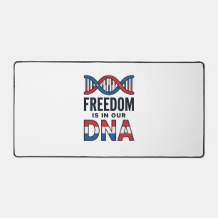 Freiheit ist in unserer DNA Patrioten Vector-Shirt Schreibtischunterlage