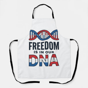 Freiheit ist in unserer DNA Patrioten Vector-Shirt Schürze