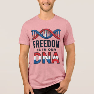 Freiheit ist in unserer DNA Patrioten Vector-Shirt Tri-Blend Shirt