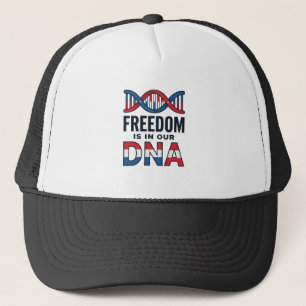 Freiheit ist in unserer DNA Patrioten Vector-Shirt Truckerkappe