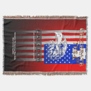Freiheit ist mehr als ein Wort C4th Throw Blanket Decke