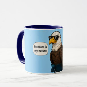 Freiheit ist meine Natur Inspirierender Kaffee Tasse