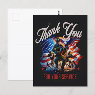 Freiheit ist nicht frei - Danke an den Veteranen 2 Postkarte