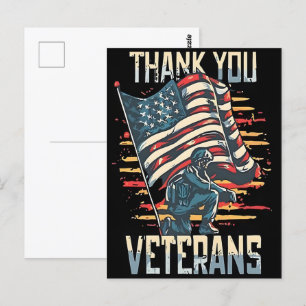 Freiheit ist nicht frei - Danke an den Veteranen 2 Postkarte