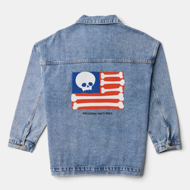 Freiheit ist nicht frei jeansjacke (Rückseite)