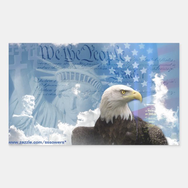 Freiheit ist nicht frei rechteckiger aufkleber (Vorderseite)