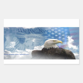 Freiheit ist nicht frei rechteckiger aufkleber