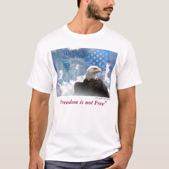 "Freiheit ist nicht frei" T-Shirt (Vorderseite)