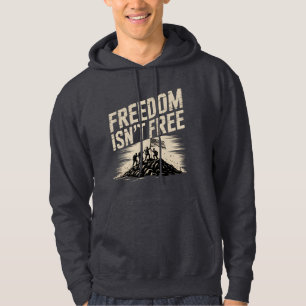 Freiheit Ist Nicht Kostenlos Iwo-Jima-Tribut-Kunst Hoodie