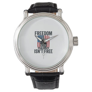 Freiheit Ist Nicht Kostenlos Patriotisches Soldate Armbanduhr