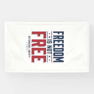 Freiheit ist nicht kostenlos patriotisches Vintage Banner