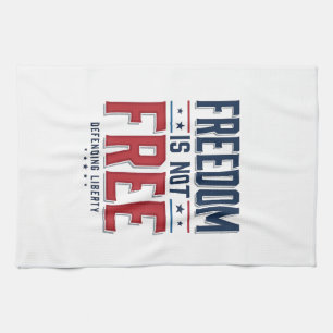 Freiheit ist nicht kostenlos patriotisches Vintage Geschirrtuch