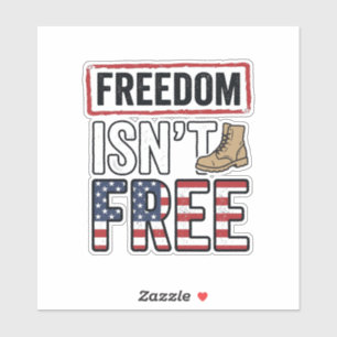Freiheit Ist Nicht Kostenlos Vintage Patriotisches Aufkleber