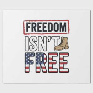 Freiheit Ist Nicht Kostenlos Vintage Patriotisches Geschenkpapier