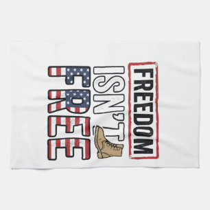 Freiheit Ist Nicht Kostenlos Vintage Patriotisches Geschirrtuch