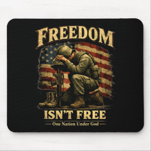 Freiheit ist nicht patriotisch Soldat eine Nation  Mousepad